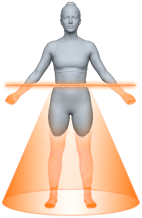 Modelo 3D do corpo gerado a partir da foto